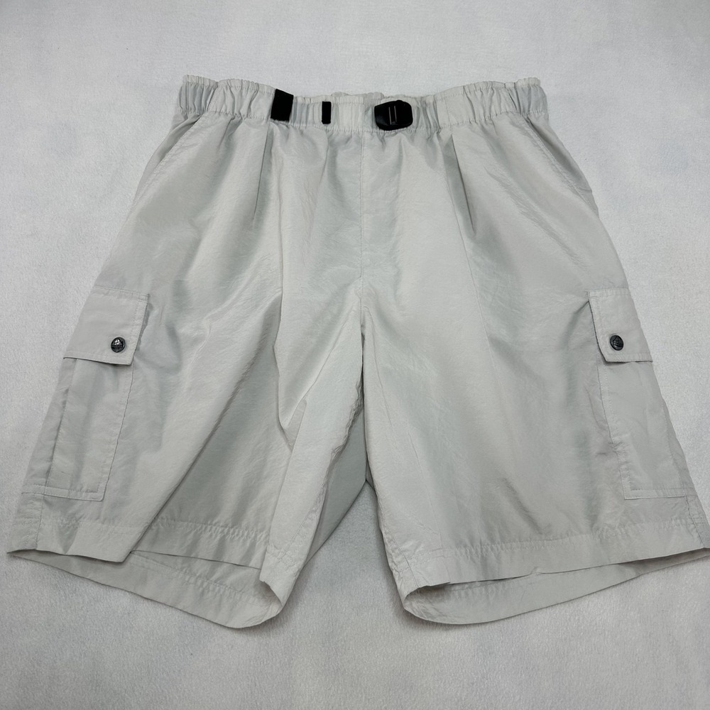 Nike ACG Cargo Shorts Mens Large Beige Belted Hiking Travel Outdoor Utility Camp